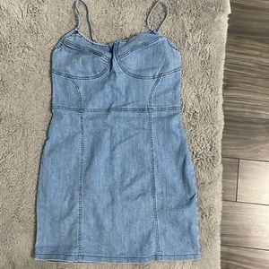 SHEIN denim body con dress